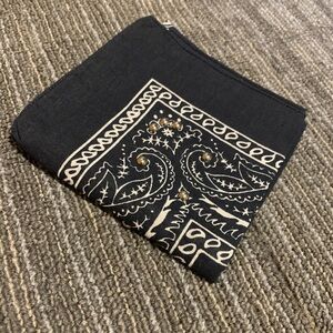 Blue Paisley Bedazzled Bandana